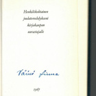 Väinö Linna : Oheisia  (SIGN.) - pikkukuva 2