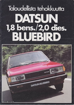 Datsun Bluebird -esite 80-luvun alusta