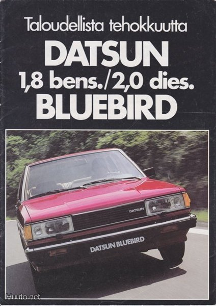 Datsun Bluebird -esite 80-luvun alusta
