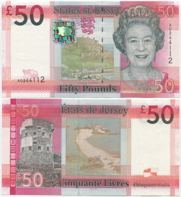 Jersey 50 Pounds 2010 (P-36) UNC QEII