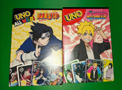 Naruto ja Boruto sarjoista Uno pakkaukset