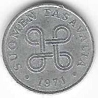 1971 1 PENNIN KOLIKKO KÄYTETTY - pikkukuva 2