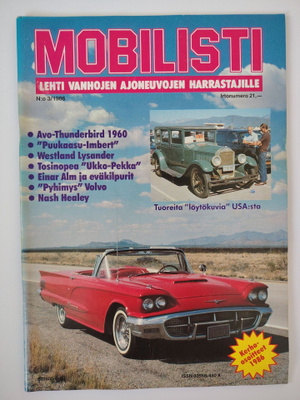 Mobilisti-lehti 3/86 – Vanhojen ajoneuvojen harrastajille