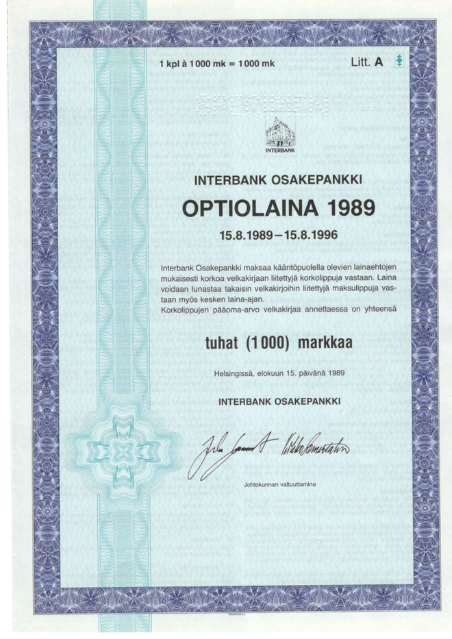 OKK Optiolaina Interbank 1989