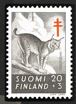 Postimerkkikortti - Ilves