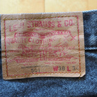 L E V I' S FARKUT 501, W30/L34, mustat, uudenver. - pikkukuva 5