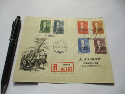 1942 Aunus R kuori Ryti merkit