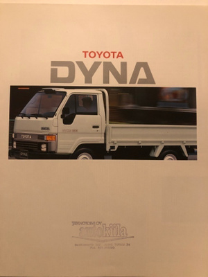 Myyntiesite Toyota Dyna - 1988