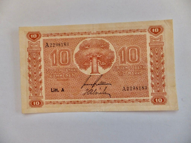 10 mk 1945 Aika Hyvä
