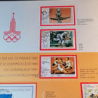 DDR Moskovan Olympialaiset 1980 Postimerkki Kansio Rare! - pikkukuva 3