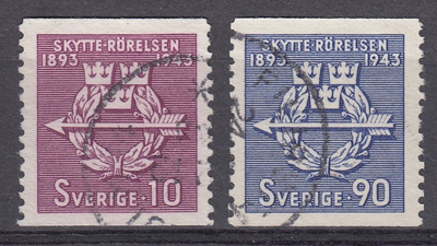 Ruotsi 1943 Fa 347A, 348 Kivääriliitto 50 v.