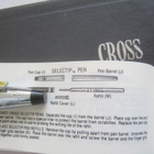 VANHA Kynä Cross Chrome 3505 Alkup. Rasia + Paperit - pikkukuva 4