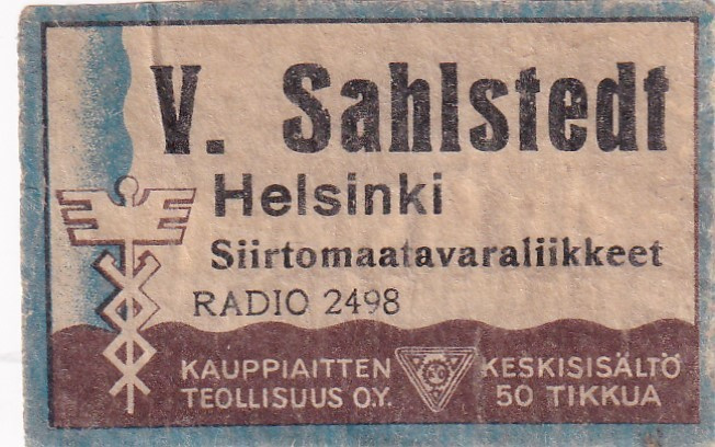 Helsinki, V. Sahlstedt  , Radio 2498     4/2