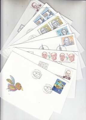 Slovakia FDC 15 erilauista
