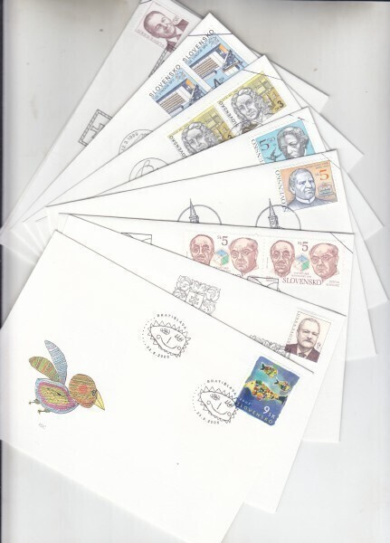 Slovakia FDC 15 erilauista