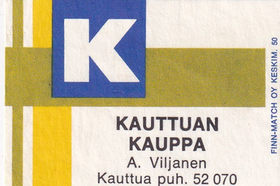 Kauttua, Kauttuan  Kauppa , A. Viljanen ,Kesko  , 7/12