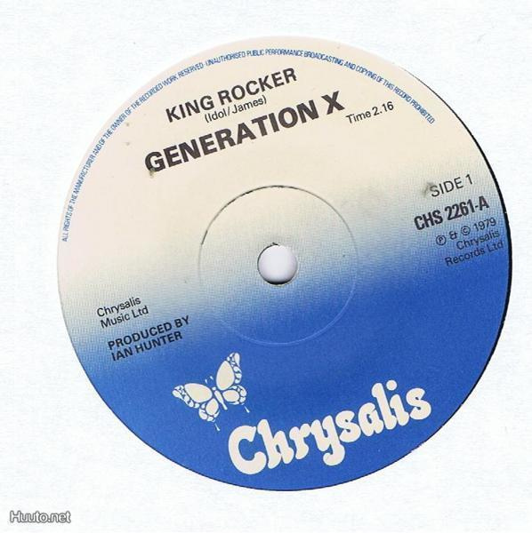 GENERATION X king rocker / gimme some truth 45 -1979-