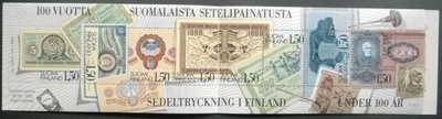 Suomalaista setelipainatusta -vihko, nro V7, postituore 1985