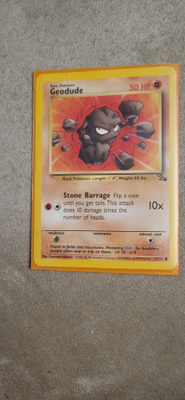 Geodude 47/62 - Fossil set card