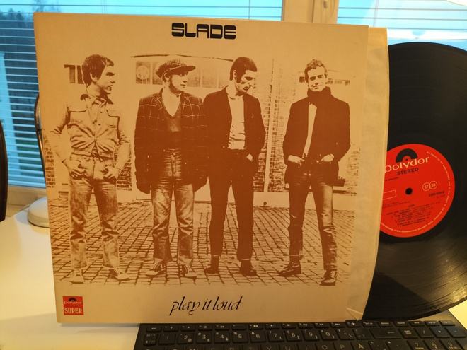 SLADE, Play it loud, LP UK -71 UPEA KUNTO !!