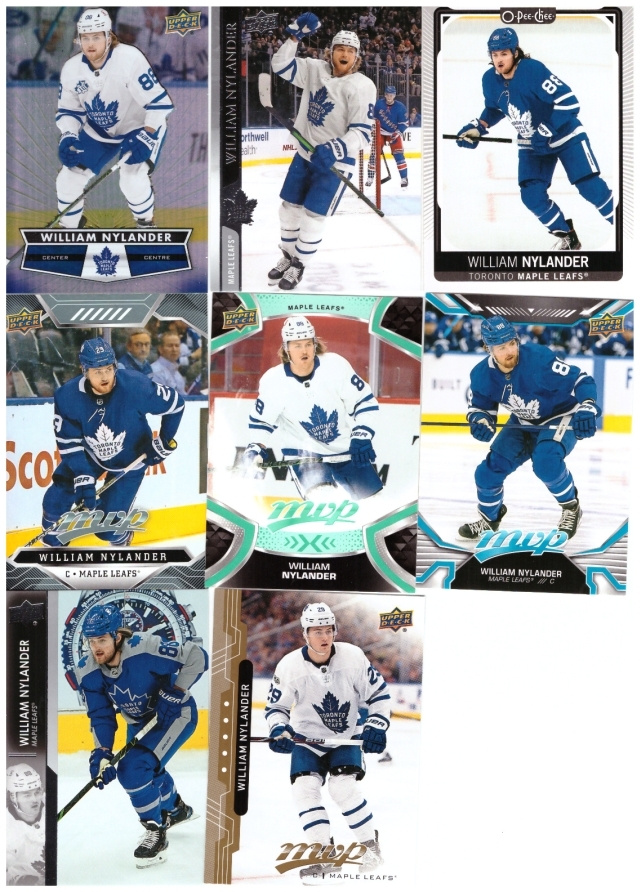 8 x WILLIAM NYLANDR Maple Leafs