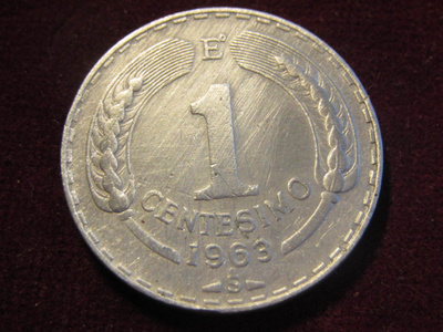 1 centesimo 1963 Chile