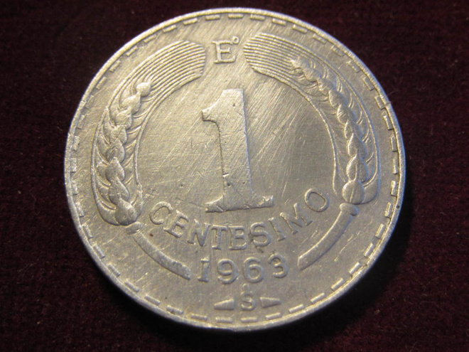 1 centesimo 1963 Chile