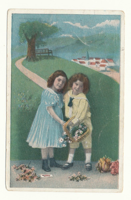 Tyttö ja poika - kulk. 1923