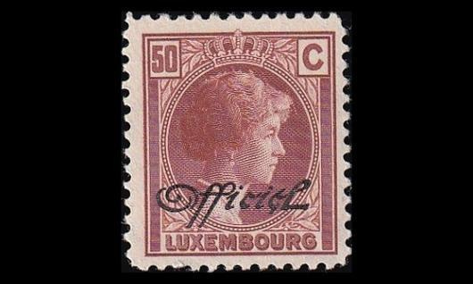 Luxemburg 161 ** Virkamerkki 50 C (1928)