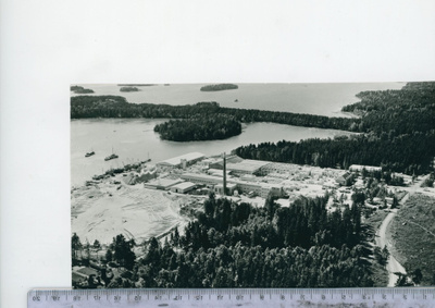 Saseka tehdasalue Nordsjö-Kallvik Vuosaari vanha valokuva