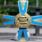 Uudenmaan Prikaatin risti. Valmistajan leimalla. Halkaisija - pikkukuva 1