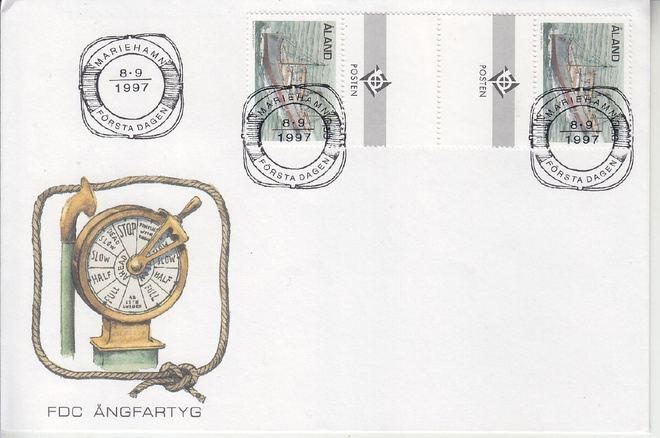Åland FDC  LaPe 132 välilöparilla
