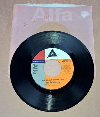 THE MONROES SINGLE 7" ALF - 7119 ALFA