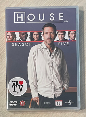 House: Kausi 5 (6DVD) Hugh Laurie (UUSI)