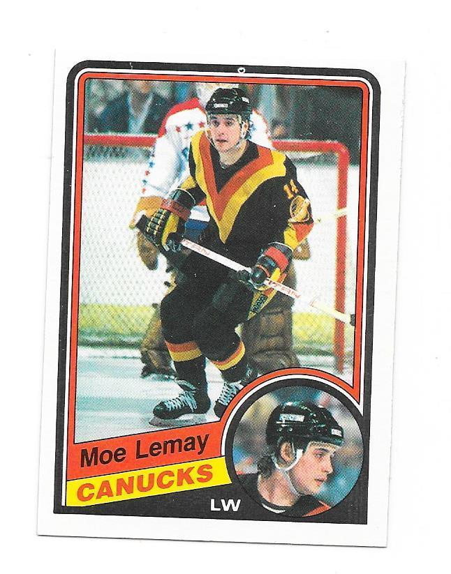 1984-85 OPC #322 Moe Lemay Vancouver Canucks