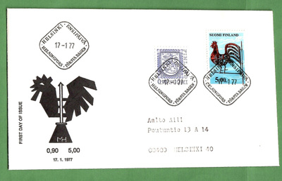 FDC-1977  Riikinkukko (100)