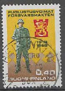 1968 puolustusvoimat 40p kaunis HELSINKI -68