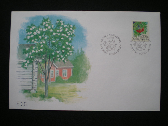 FDC Yleismerkki pihlaja 5.2.1991 - LaPe 1123B
