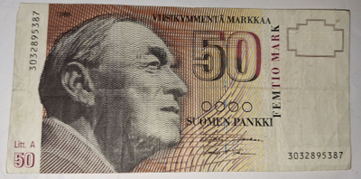 50mk seteli. 1986.