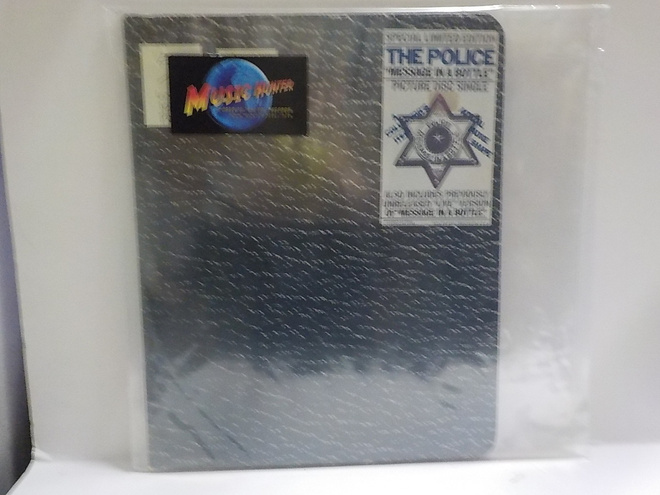 THE POLICE - MESSAGE IN A BOTTLE EX/EX 10" SHAPED VINYL