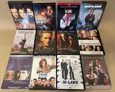 Michael Douglas-elokuvia 12 kpl DVD