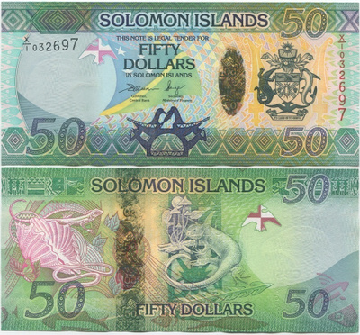 Salomonsaaret 50 Dollars 2013 (P-35a) UNC X/1 korvaava