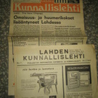 Sanomalehti: Lahden Kunnallislehti 3 kpl - pikkukuva 1