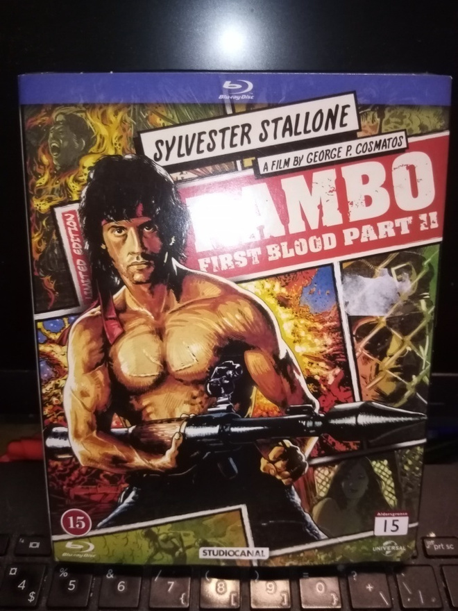 BLU-RAY RAMBO FIRST BLOOD PART II ( UUSI) SIS POSTIKULU