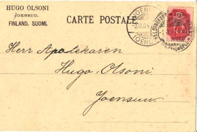 FIRMAKORTTI JOENSUU HUGO OLSONI