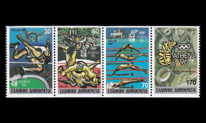 Kreikka 1717-20Cvs ** Kesäolympialaiset Ateena vihkolehti (