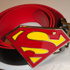 Teräsmies / Super Man - Vyönsolki ja nahkavyö 110cm - pikkukuva 1