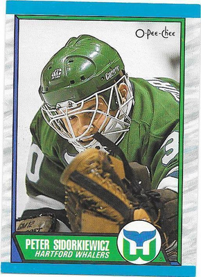 1989-90 OPC #11 Peter Sidorkiewicz Hartford Whalers MV RC