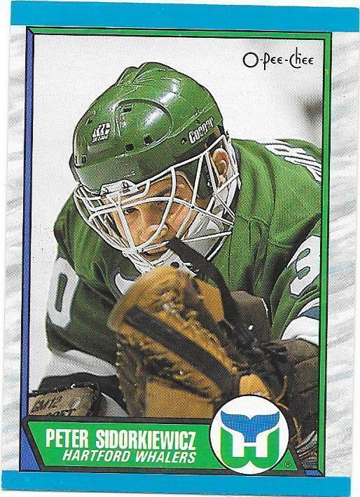 1989-90 OPC #11 Peter Sidorkiewicz Hartford Whalers MV RC
