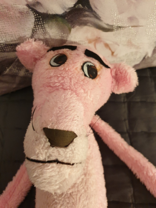 **VINTAGE**Pink panther - pehmolelu 80-luvulta